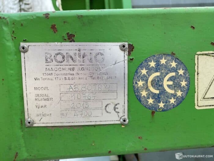 Bonino AB80 TRMI itse lastaava rehuperävaunu - Image 9