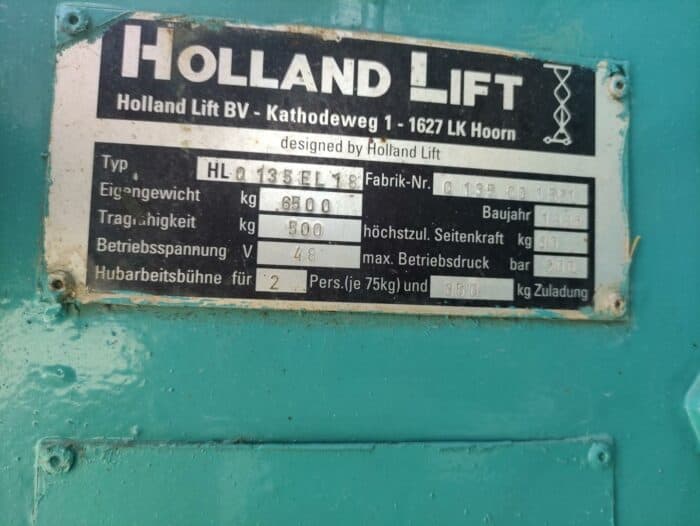 Holland lift Q-135EL18 akkukäyttöinen saksilavanostin - Image 11