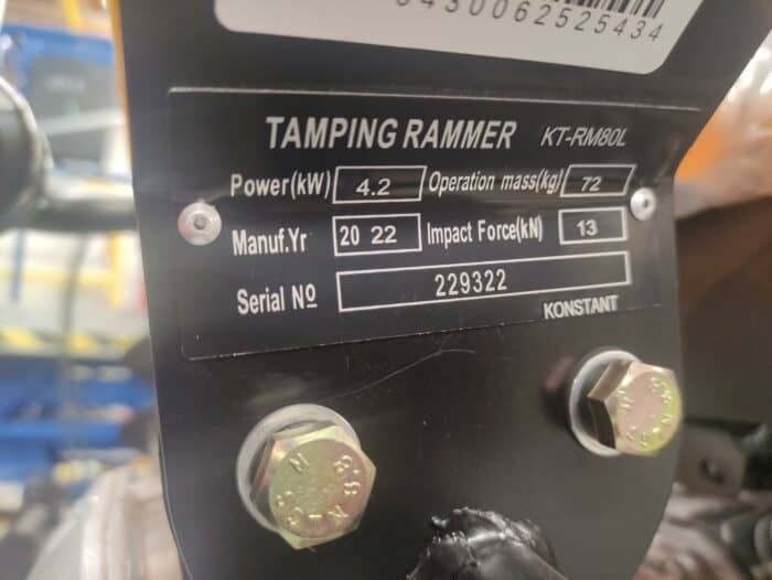 Konstant KT-RM80L maantiivistäjä 80 kg - Image 13
