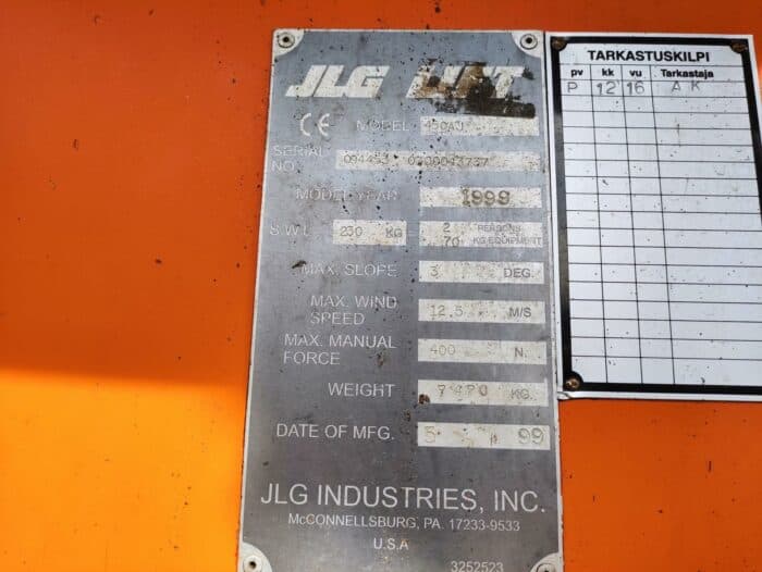 JLG 450AJ 4WD kuukulkija - Image 23