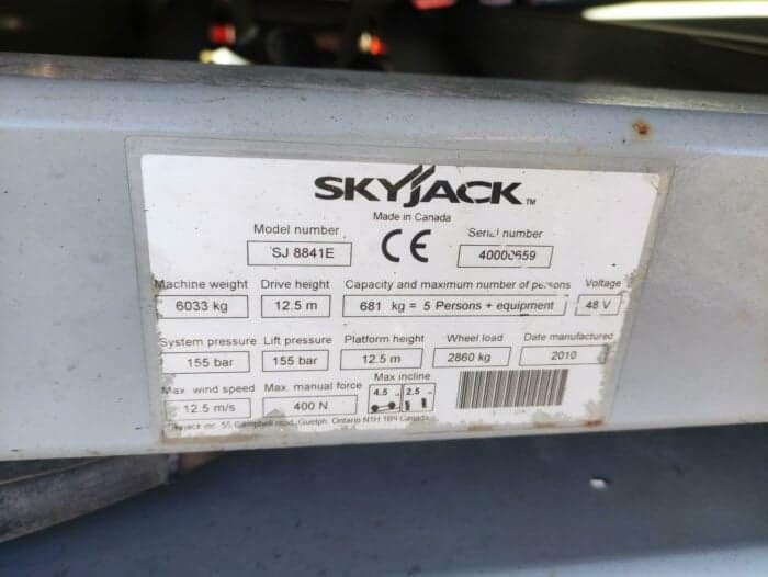 Skyjack SJ8841E saksilavanostin - Image 14