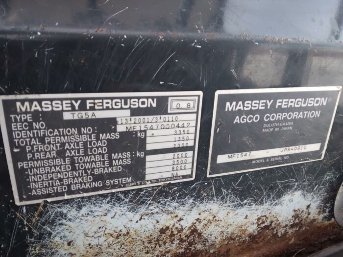 Massey Ferguson TG5A 4 WD traktori, hydrostaatti Rekisterissä! - Image 18