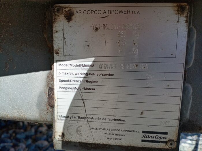 Atlas Copco XAS47 kompressorivaunu - Image 17