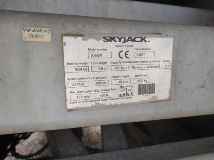Skyjack SJ9250 saksilavanostin, KATSASTETTU! - Image 17