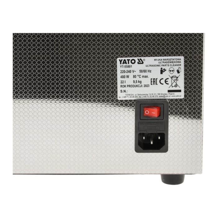 Ultraäänipesuri 22 L, Yato - Image 12