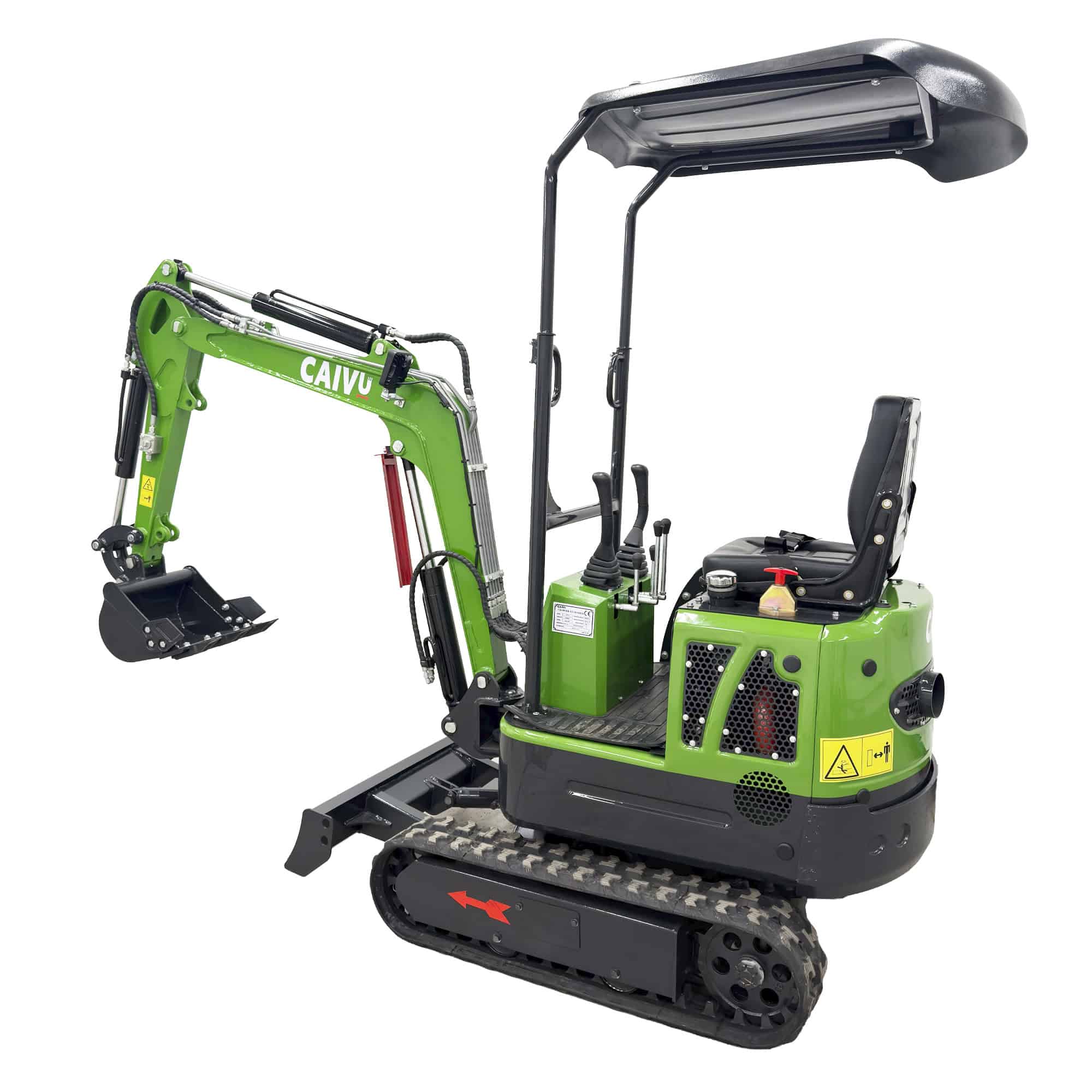 Minikaivuri kumiteloilla 1,2 t, Caivu HFT10 - Image 14