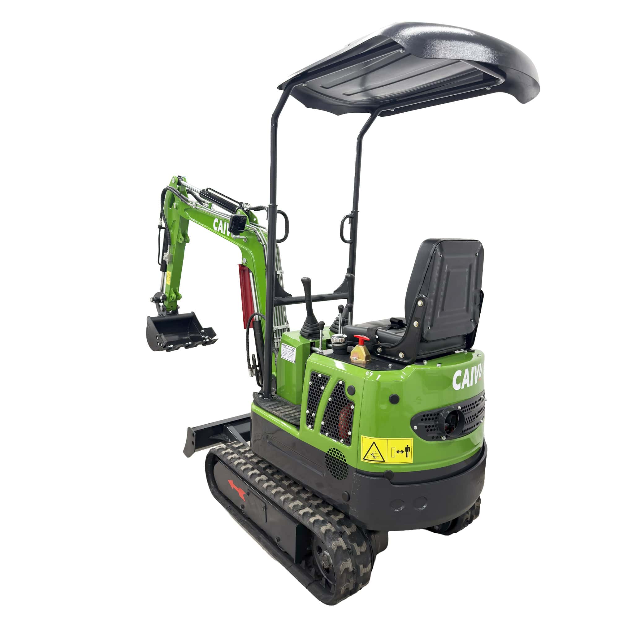 Minikaivuri kumiteloilla 1,2 t, Caivu HFT10 - Image 12