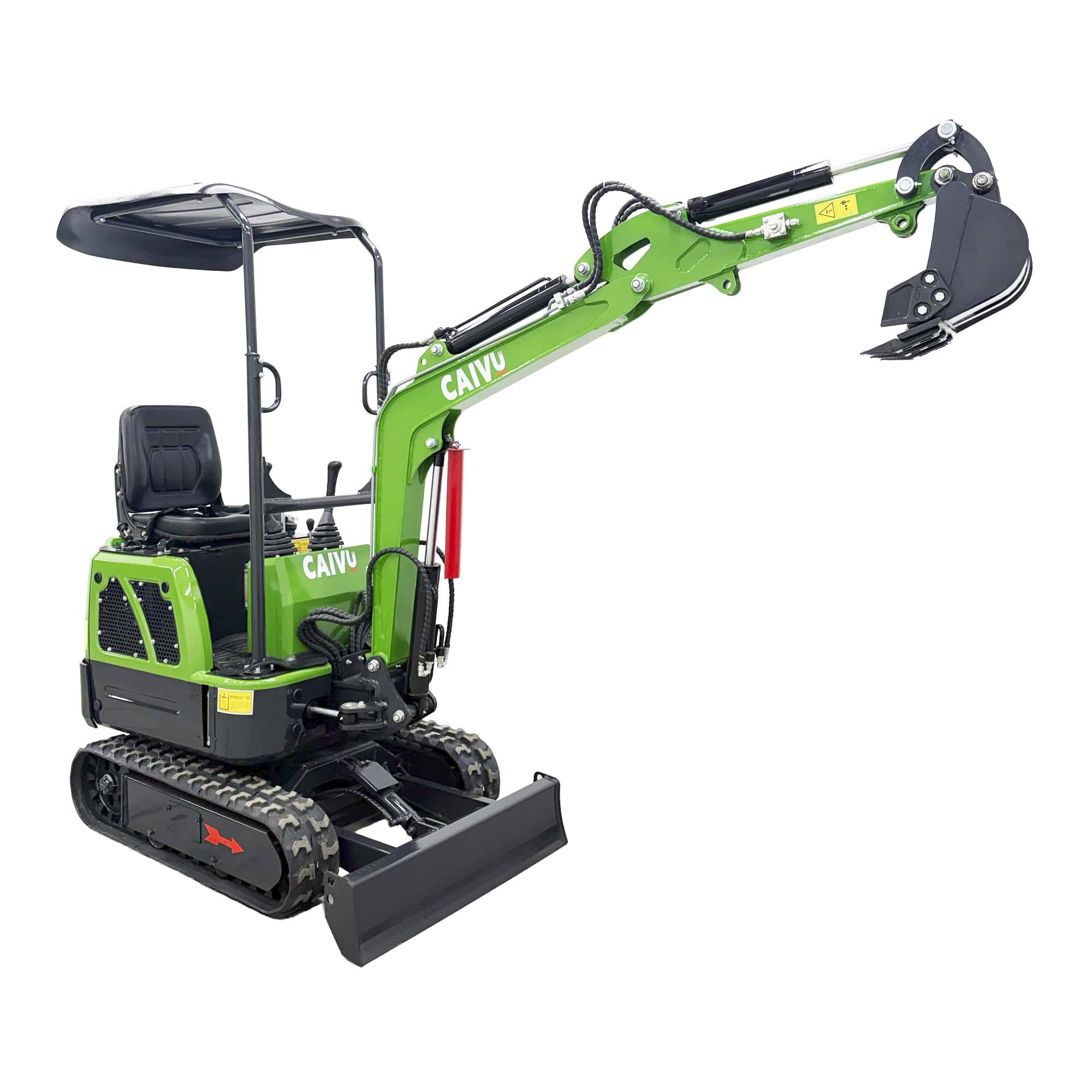 Minikaivuri kumiteloilla 1,2 t, Caivu HFT10 - Image 6