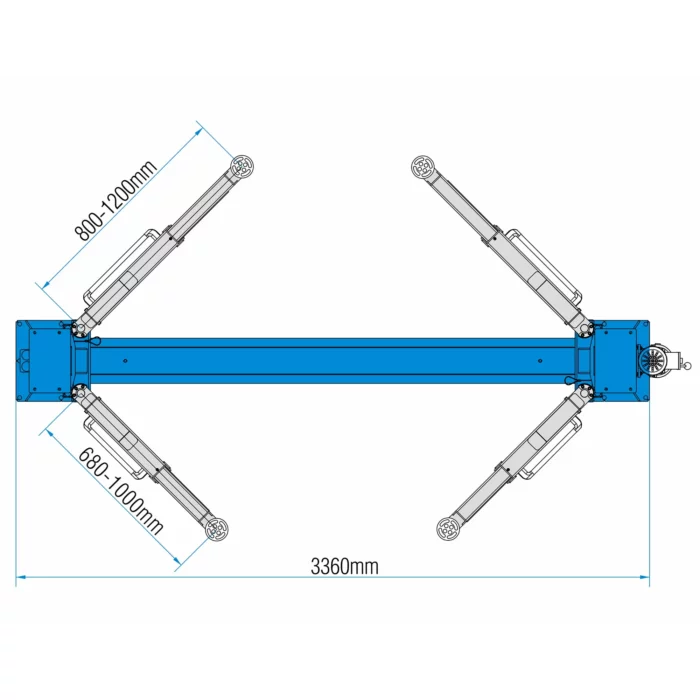 2-Pilarinostin 1900 mm / 4000 kg, Hauvrex - Image 4