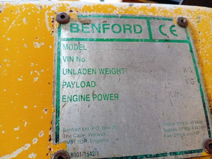 Benford 3000 2BDP,  3 t,  Dumpperi - Image 15