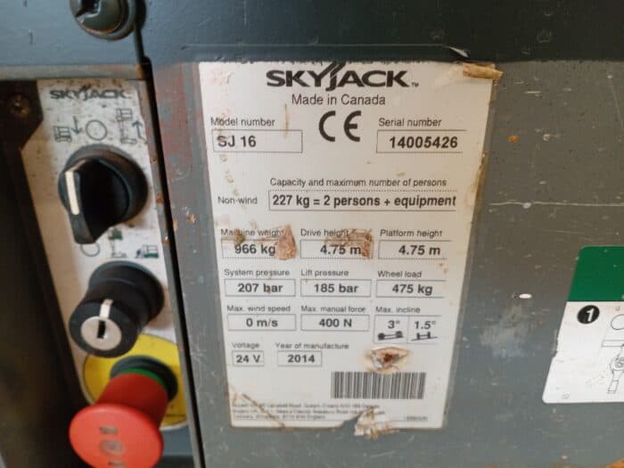 Skyjack SJ16 teleskooppipuominostin - Image 10