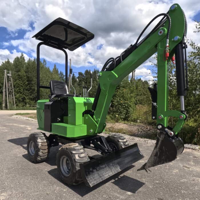 Minikaivuri pyörillä 0.7 t, bensa, Caivu HFT7 - Image 17