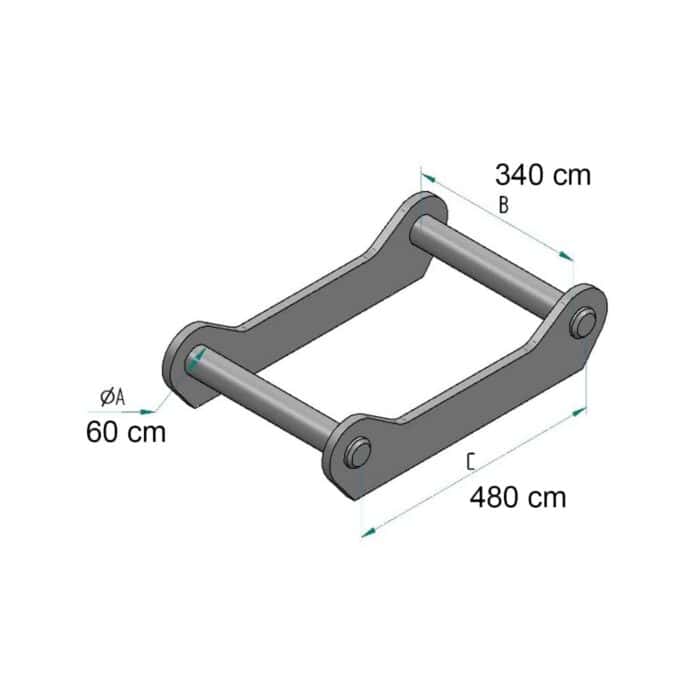 Sovitelevy / kiinnike S60 - Image 2