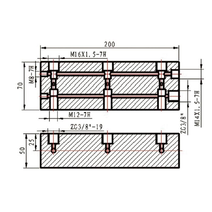 Hydrauliikan jakoventtiili 3-porttinen - Image 3