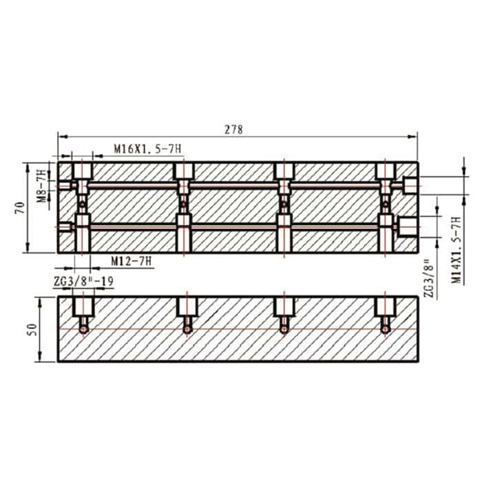 Hydrauliikan jakoventtiili 4-porttinen - Image 3