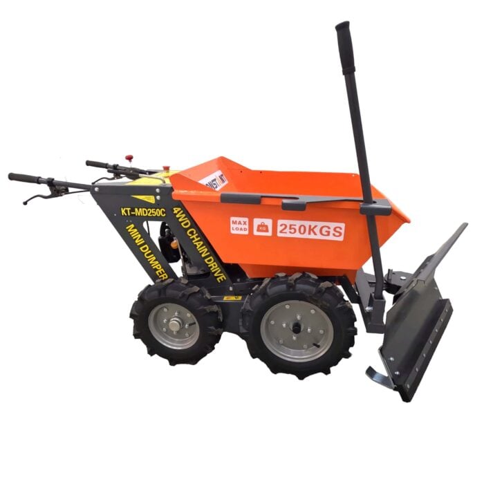 Minidumpperi 4x4, 250kg lumilevyllä, Konstant