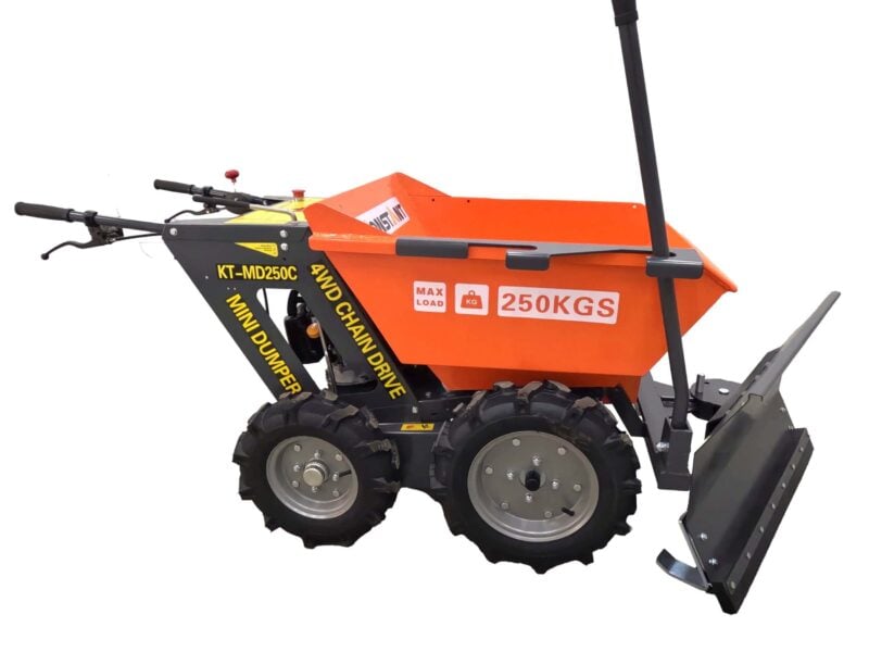 Minidumpperi 4x4, 250kg lumilevyllä, Konstant