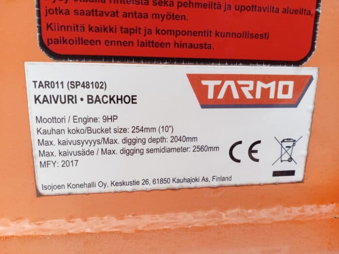 Tarmo ATV kaivuulaite - Image 13