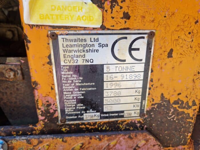 Thwaites 5 t Dumpperi, 4WD - Image 15