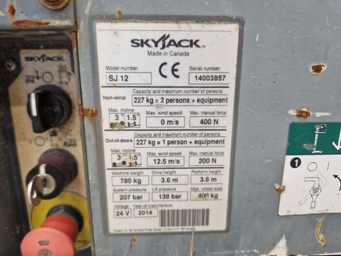 Skyjack SJ12 teleskooppipuominostin - Image 13