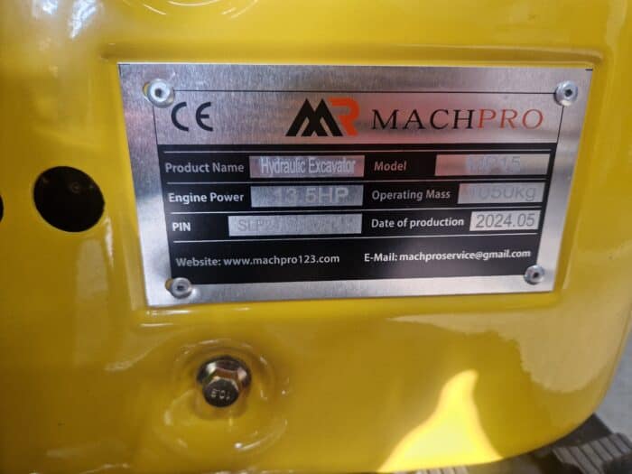 Machpro MP 15 Minikaivuri Bensa kone - Image 14
