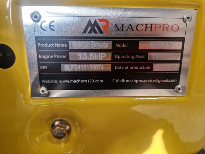 Machpro MP 15 Minikaivuri Bensa kone - Image 15