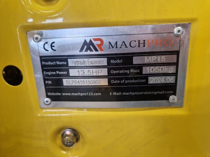 Machpro MP 15 Minikaivuri - Image 7