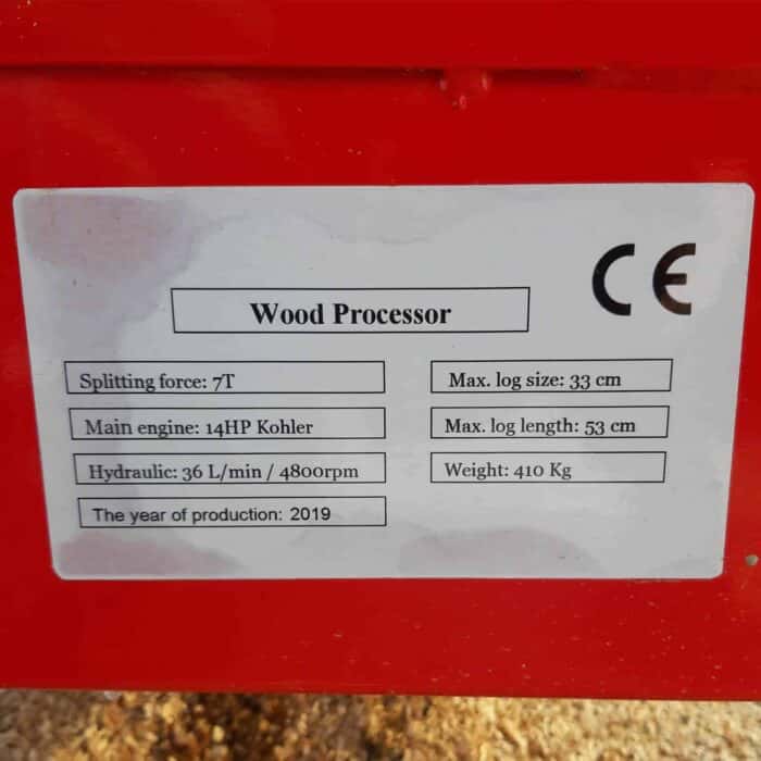 Klapikone 7 t / 14 hp bensiinikäyttöinen, Droma Wood - Image 16