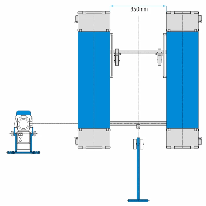 Matalanostin 3500 kg, siirrettävä, paineilmalukoilla 380V, Hauvrex - Image 13