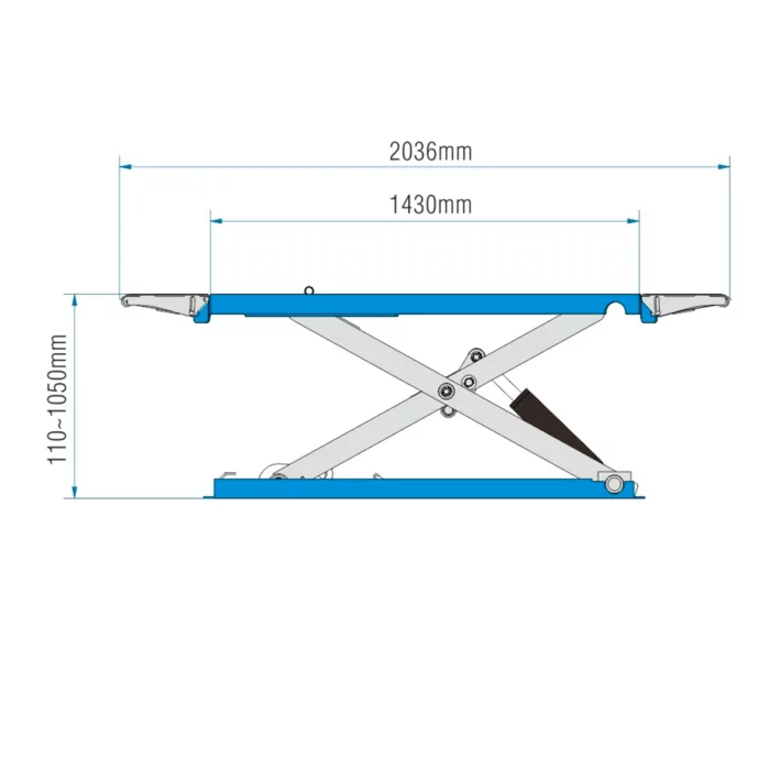 Matalanostin 3500 kg, siirrettävä, sähkölukoilla 230V, Hauvrex - Image 5