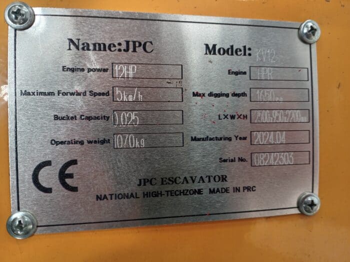 JPC KV12 Minikaivinkone - Image 6