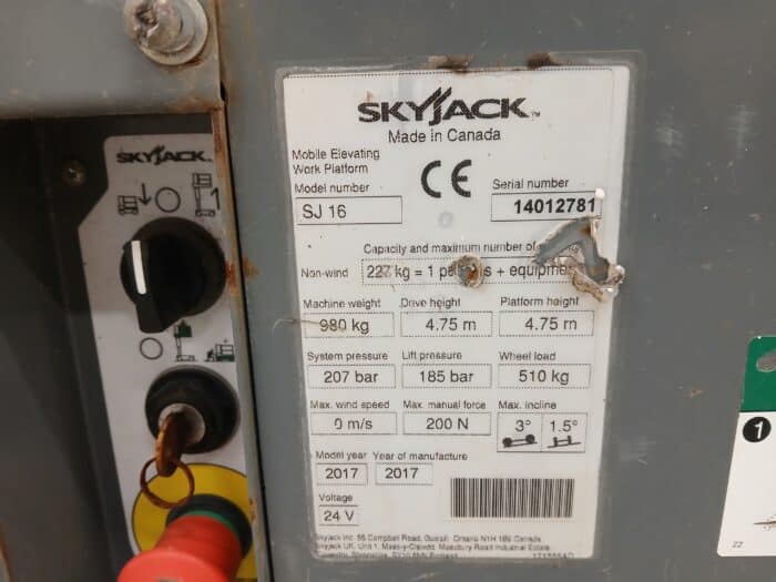 Skyjack SJ16 teleskooppipuominostin, Katsastettu! - Image 18