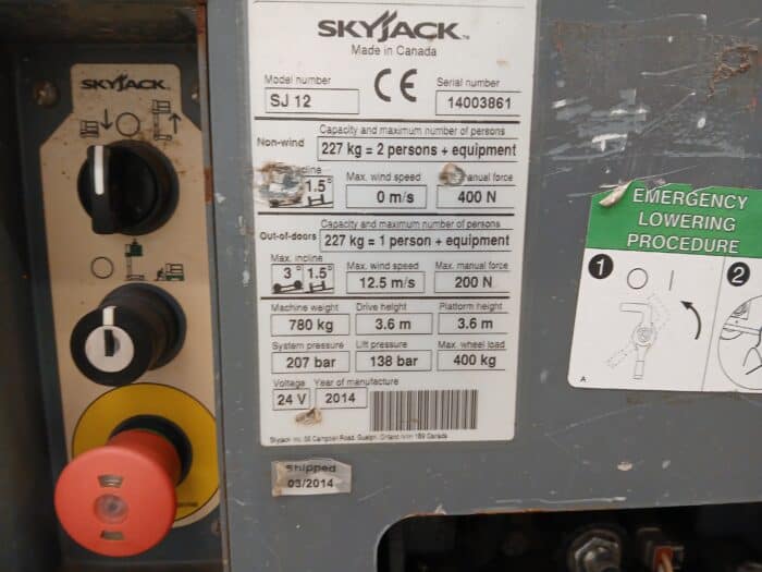Skyjack SJ12 teleskooppipuominostin - Image 19