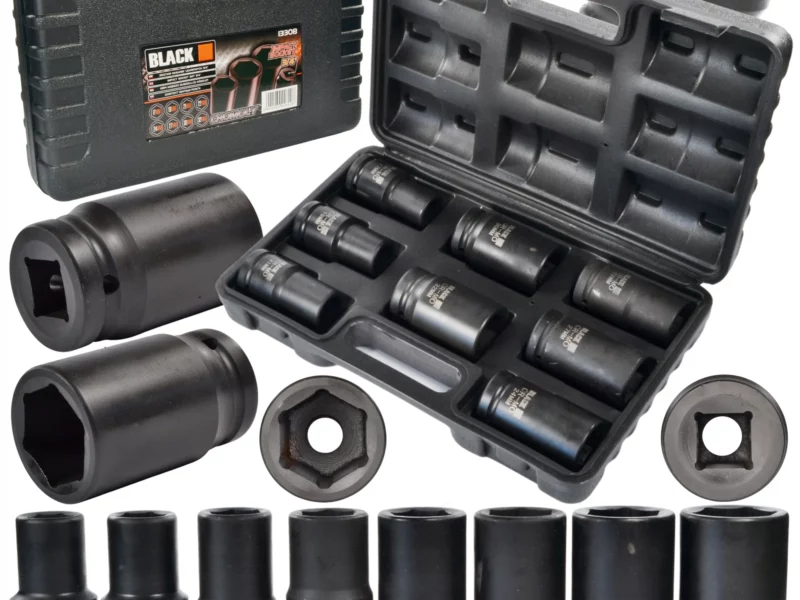 Voimahylsysarja kuusiokolo 3/4″, Black