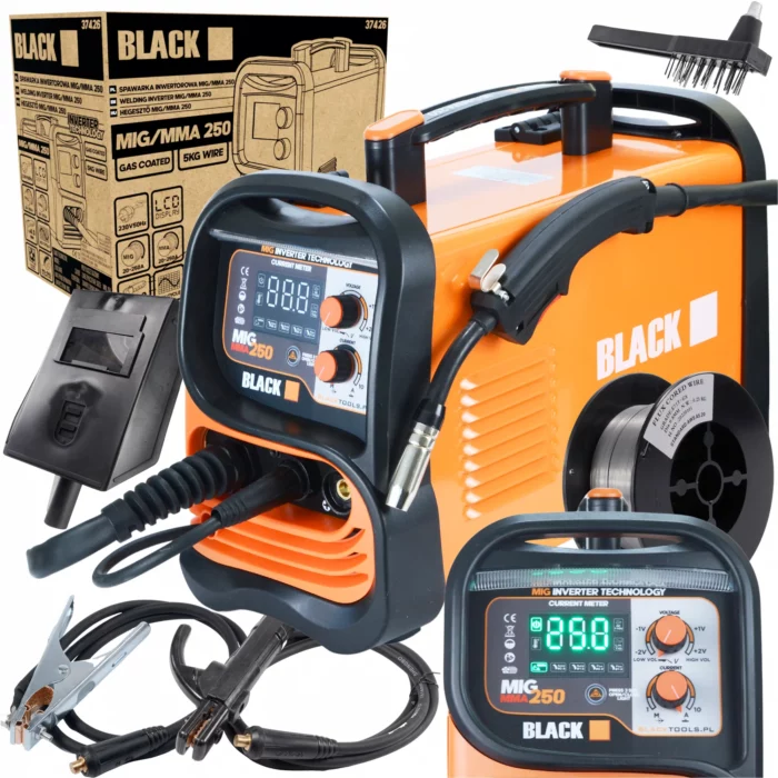 Hitsausinvertteri MIG/MMA 250A, Black - Image 5