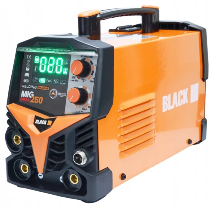 Hitsausinvertteri MIG/MMA/FLUX 250A, Black
