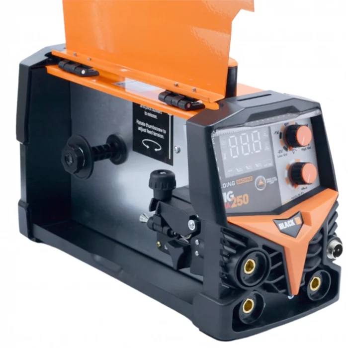 Hitsausinvertteri MIG/MMA/FLUX 250A, Black - Image 2