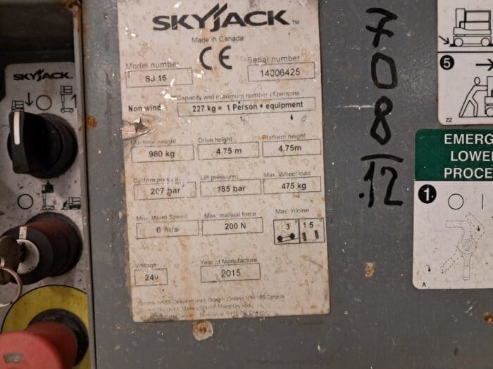 Skyjack SJ16 teleskooppipuominostin, Katsastettu - Image 13