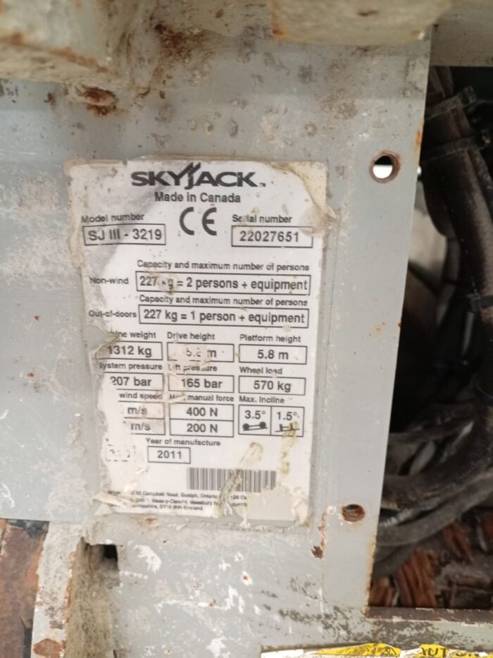Skyjack SJ3219 saksilavanostin, Hissi! - Image 9