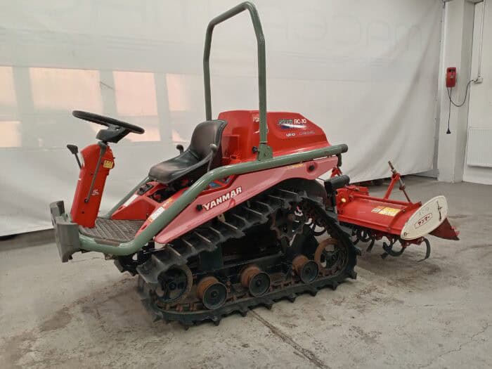 Yanmar AC10D 10hv telavetoinen traktori maanmuokkaimella - Image 2