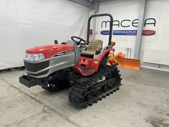 Telavetoinen Yanmar CT118 (11hv) traktori maanmuokkaimella