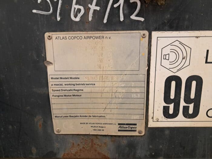 Atlas Copco XAS36 kompresorivaunu - Image 7