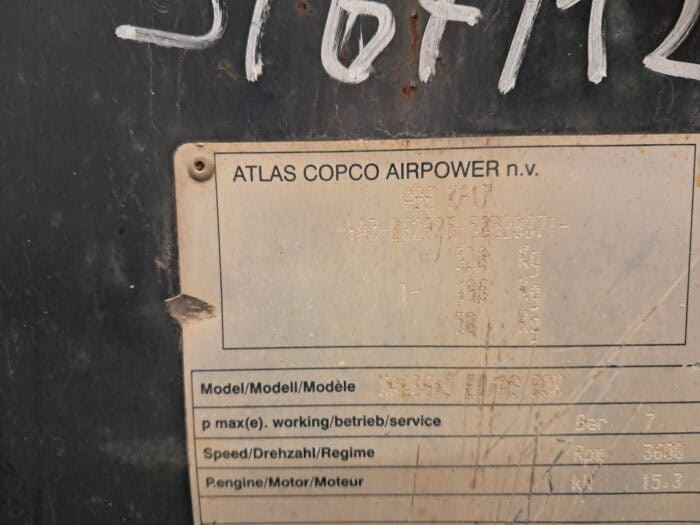 Atlas Copco XAS36 kompresorivaunu - Image 10