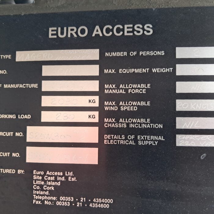 EURO ACCESS perässä vedettävä henkilönostin - Image 14