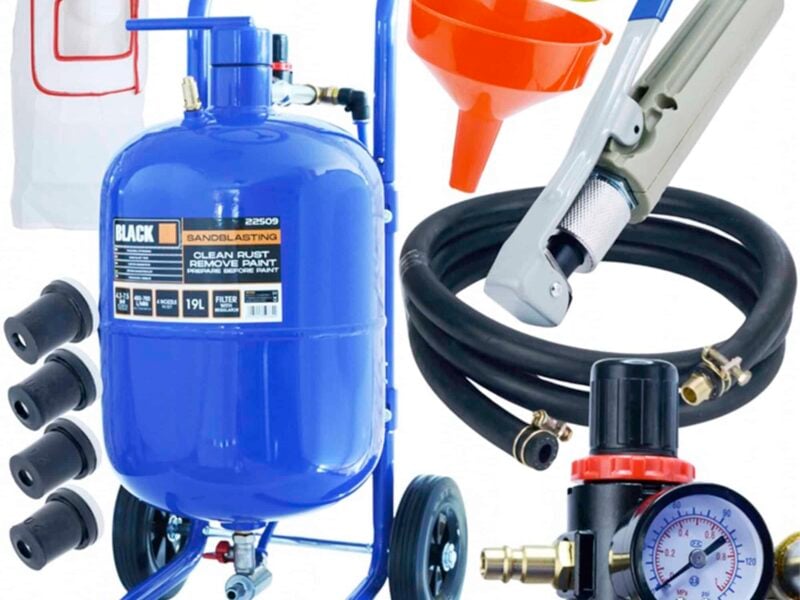 Hiekkapuhalluslaite 19 L, Black