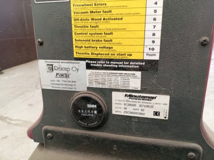 Minuteman PowerBoss SC2832E SCV28/32 Siivouskone - Image 7