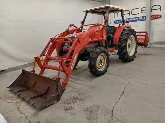 Mitsubishi MT33D Minitraktori etukuormaajalla ja maanmuokkaajalla, 4WD - Image 2