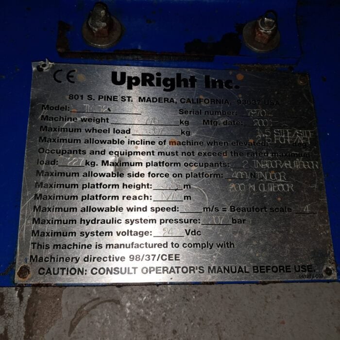 UpRight TM 12 teleskooppipuominostin, Katsastettu! - Image 16