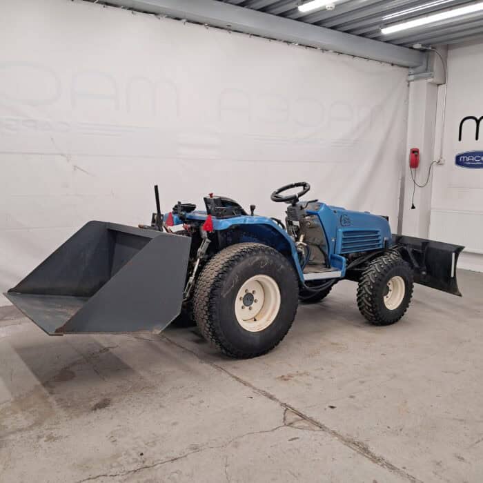 Iseki TF 330 FH MUE4 Hydraulinen etuaura ja manuaalisesti kippaava takakauha - Image 6