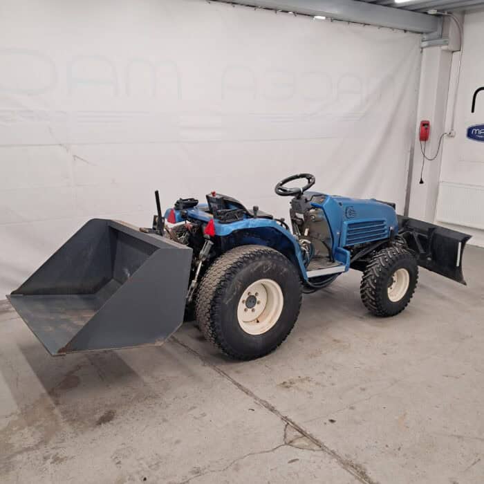Iseki TF 330 FH MUE4 Hydraulinen etuaura ja manuaalisesti kippaava takakauha - Image 7